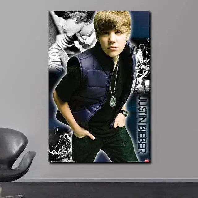 Justin Bieber Poster - Singer Wall Art Print - Home Decor Gift for Fans - Brand My Case