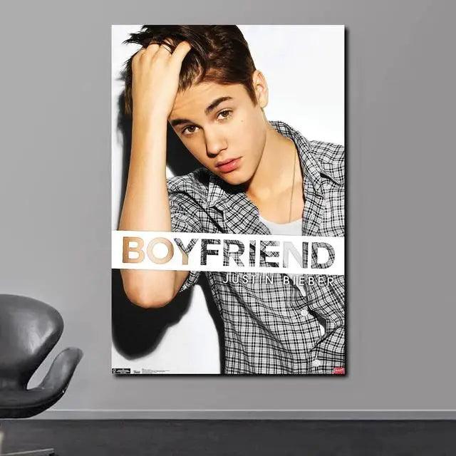 Justin Bieber Poster - Singer Wall Art Print - Home Decor Gift for Fans - Brand My Case