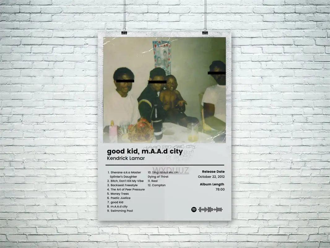 Kanye West & Bad Bunny Canvas Poster - 80s Music & Hip Hop Wall Art for Bar/Cafe - Brand My Case