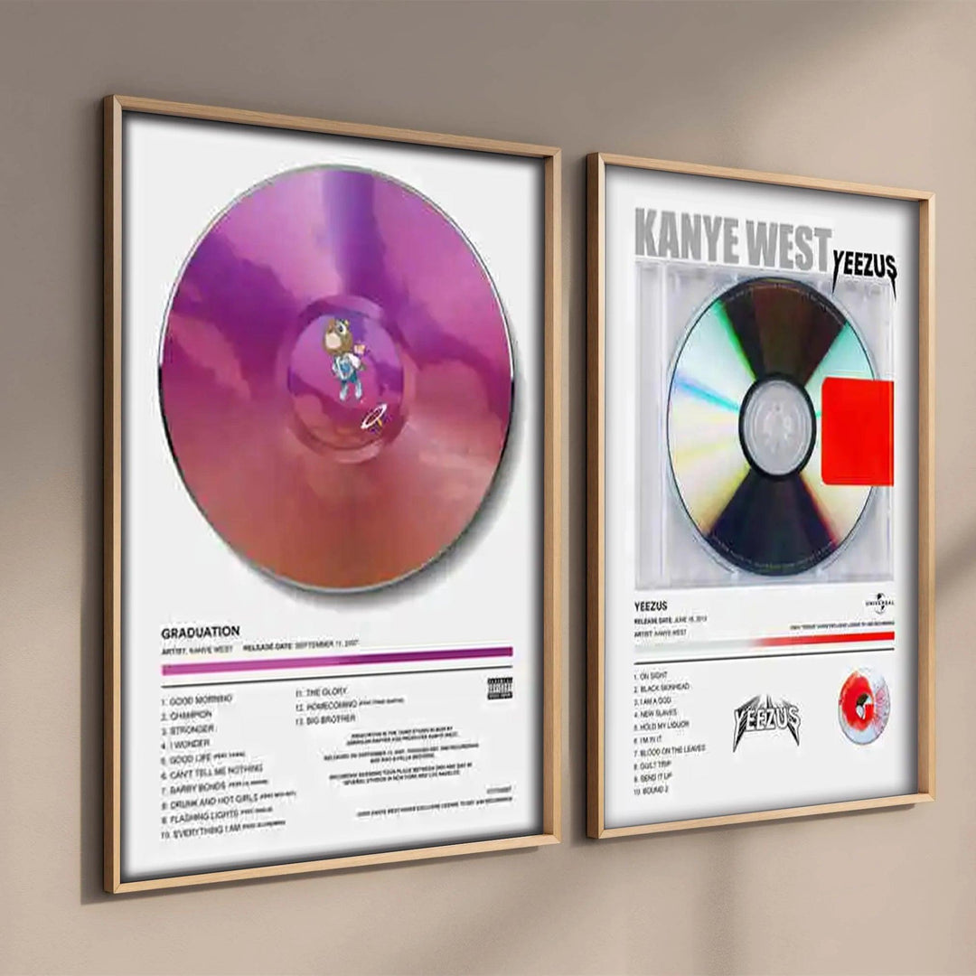 Kanye West Rap Poster - Hip Hop Album Art - Nordic Wall Decor Painting - Brand My Case