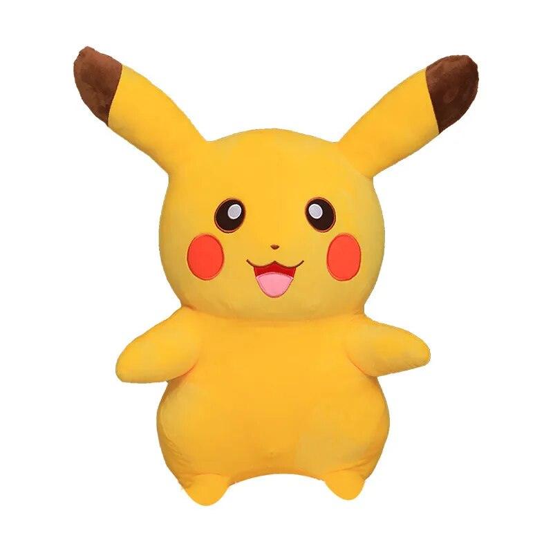 Kawaii 10-65cm Smile Pikachu Animal Plush Toy Cartoon Yellow Elf Soft Big Pillow Doll Toy for Kids Girls Birthday Christmas Gift - Brand My Case