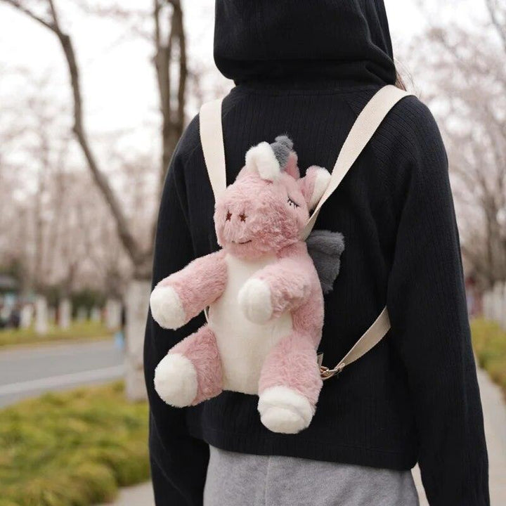 Kawaii Anime Plush Washable Backpack Shoulder Bag PP Cotton Padded Full Fabric Soft Comfortable - Brand My Case