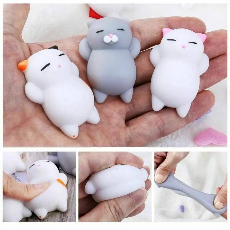 Kawaii Cat Squishies - 5 Pack Stress Relief Toys for Kids - Brand My Case