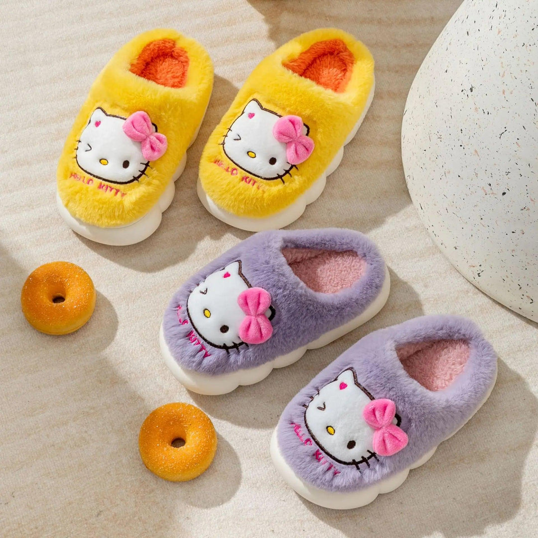 Kawaii Hello Kitty Cozy Slippers - Brand My Case