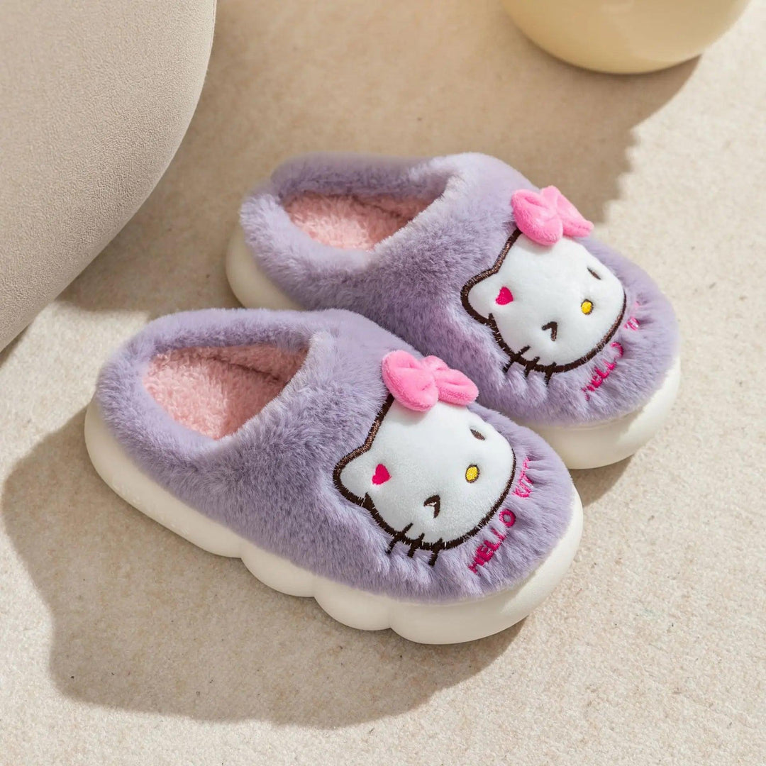 Kawaii Hello Kitty Cozy Slippers - Brand My Case