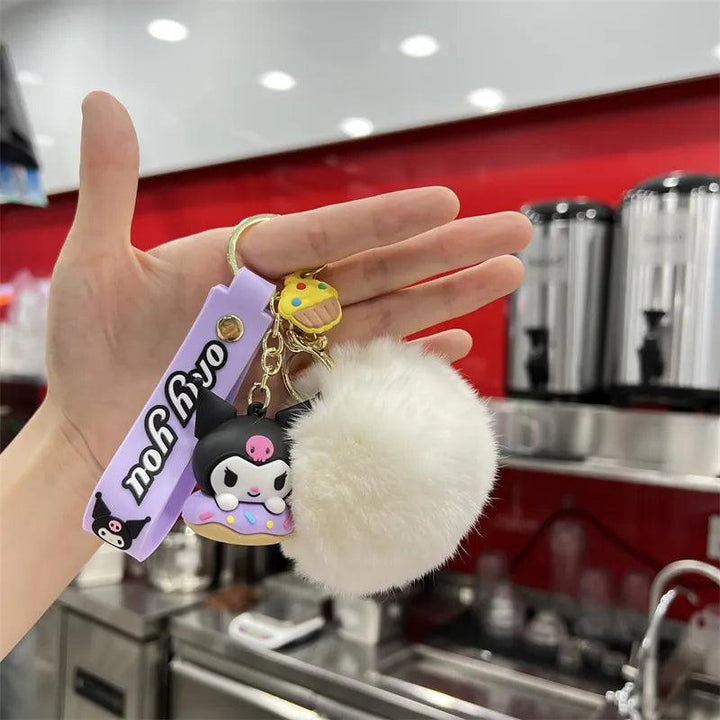 Kawaii Hello Kitty Keychain Sanrio Anime Cartoon Melody Kuromi Cinnamoroll Toys Cute Pendant Dolls Car Key Ring Girl&Child Gifts - Brand My Case