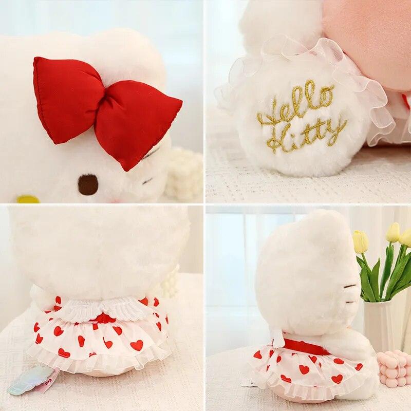 Kawaii Hello Kitty Plush Toy Sanrio Plushie Stuffed Plush Animals Cupid Heart Doll Pillow Anime Home Deco Kid Birthday Gift Girl - Brand My Case
