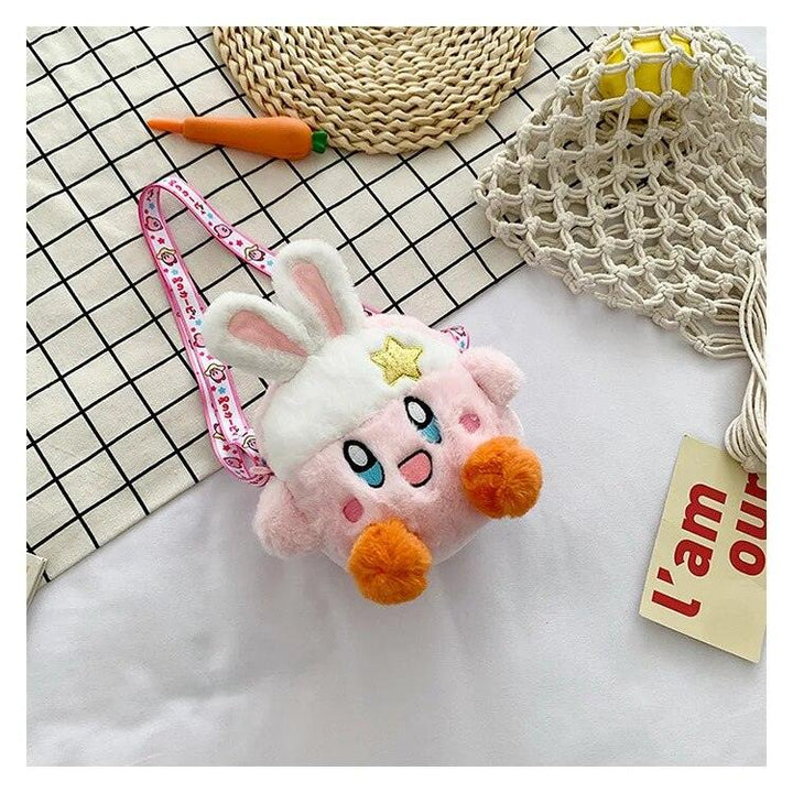 Kawaii Kirby Plush Toy Hand Bag Cartoon Star Kirby Messenger Bag Plush Toy for Girls Birthday Gifts - Brand My Case