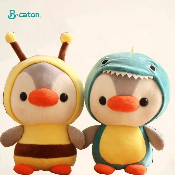 Kawaii Plush Toy Penguin Turn To Dinosaur Frog Unicorn Bee Stuffed Doll Cartoon Animal Birthday Christmas Gift for Kids Children - Brand My Case