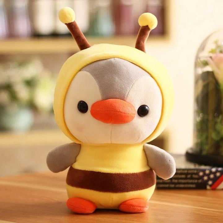 Kawaii Plush Toy Penguin Turn To Dinosaur Frog Unicorn Bee Stuffed Doll Cartoon Animal Birthday Christmas Gift for Kids Children - Brand My Case