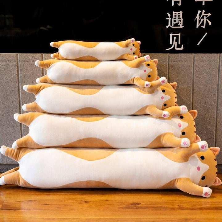 Kawaii Plushies Long Cat Pillow Soft Sleeping Cushion Cute Pillows Stuffed Animal Dolls Toy Children Girls Valentine&#39;s - Brand My Case