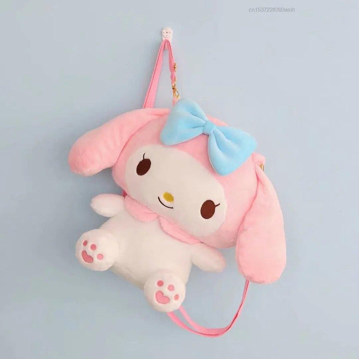 Kawaii Sanrio Cinnamoroll Kuromi My Melody Plush Backpack Doll Shoulder Messenger Bag Sac Tote Crossbody Bag For Y2k Lolita Girl - Brand My Case