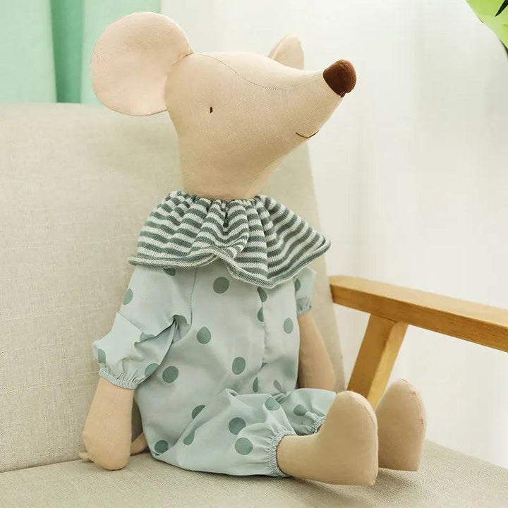 Kids Toy Little and Cute Pink Cotton Bowknot and Green Bowknot Mouse Doll Stuffed Toy - Brand My Case