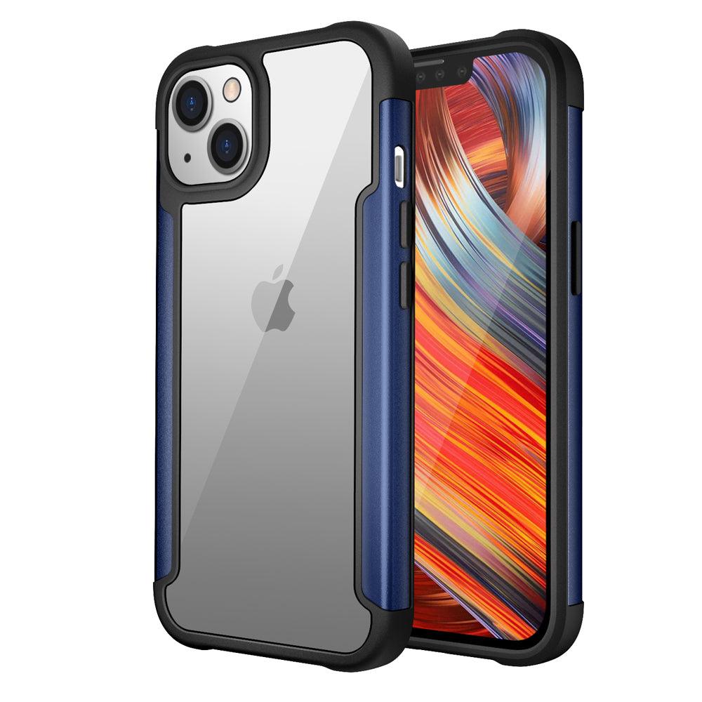 KIKO Clear Iron Armor Hybrid Chrome Case for Apple iPhone 13 (6.1) - Brand My Case