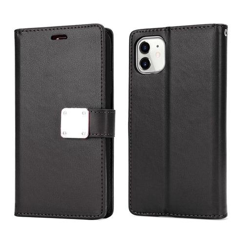 KIKO Multi Pockets Leather Wallet Case with Strap for iPhone 13 Pro - Brand My Case