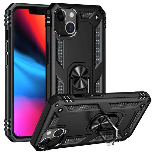 KIKO Tech Armor Ring Stand Case with Metal Plate for iPhone 13 Mini - Brand My Case