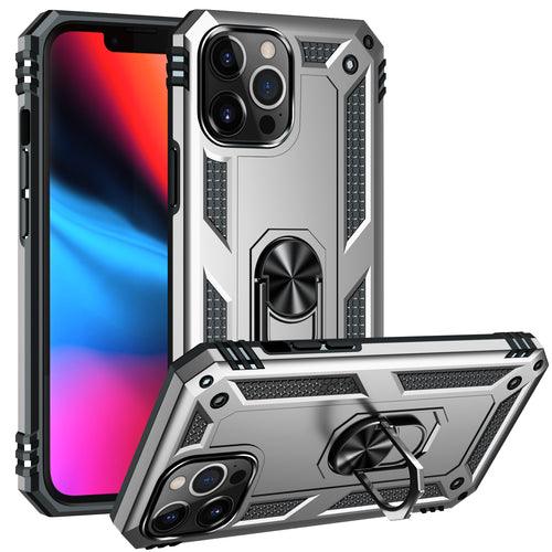 KIKO Tech Armor Ring Stand Case with Metal Plate for iPhone 13 Pro Max - Brand My Case