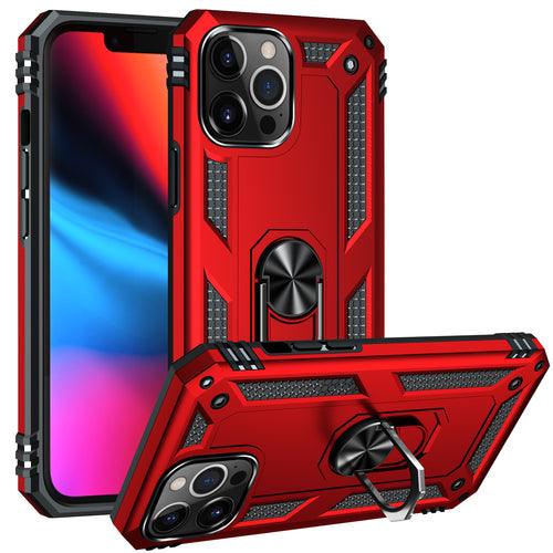 KIKO Tech Armor Ring Stand Case with Metal Plate for iPhone 13 Pro Max - Brand My Case