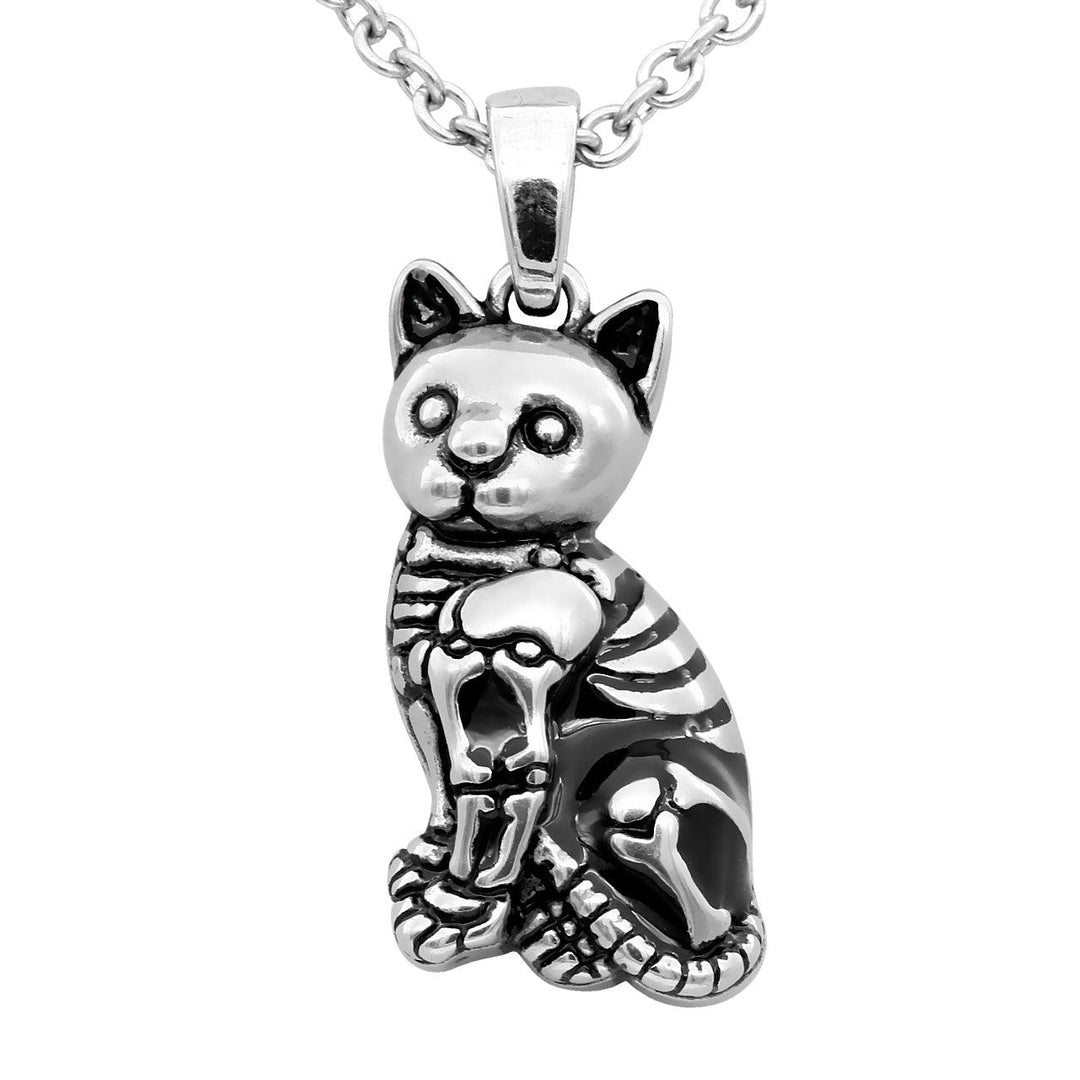 Kitty Cat Skeleton Necklace - Brand My Case