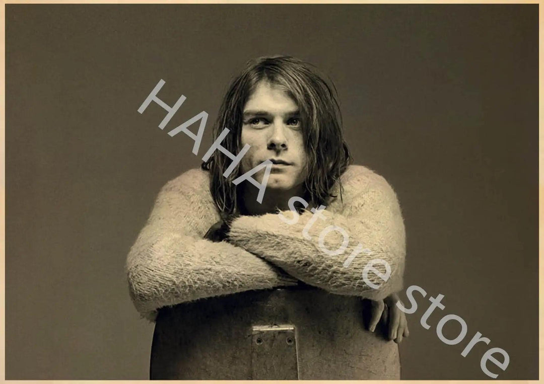 Kurt Cobain Music Posters - Vintage Rock Wall Decor - Brand My Case