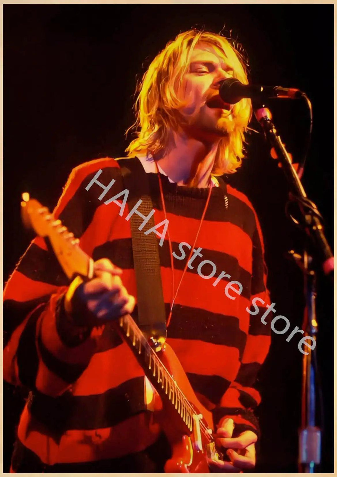 Kurt Cobain Music Posters - Vintage Rock Wall Decor - Brand My Case