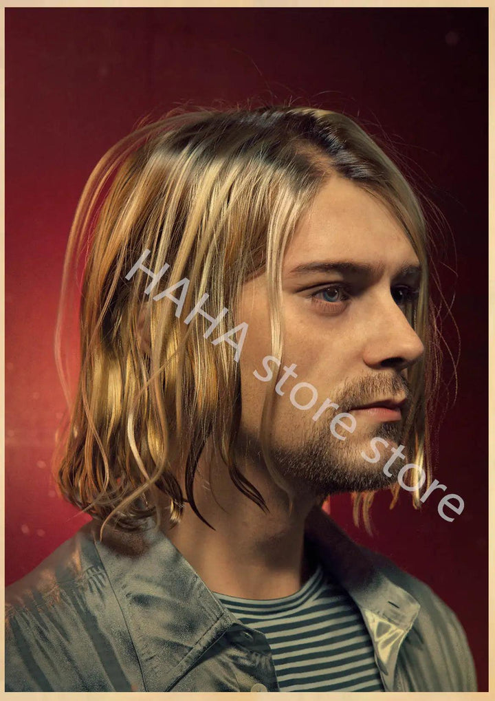 Kurt Cobain Music Posters - Vintage Rock Wall Decor - Brand My Case