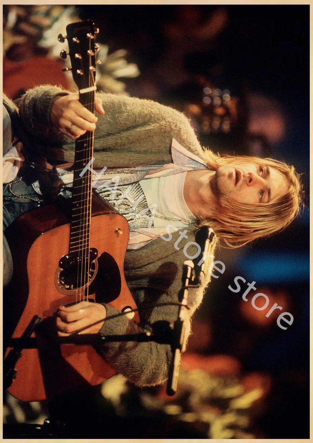 Kurt Cobain Music Posters - Vintage Rock Wall Decor - Brand My Case