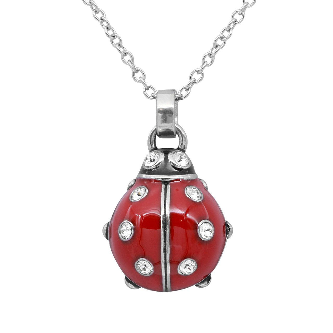 Ladybug Necklace with Crystals - Brand My Case