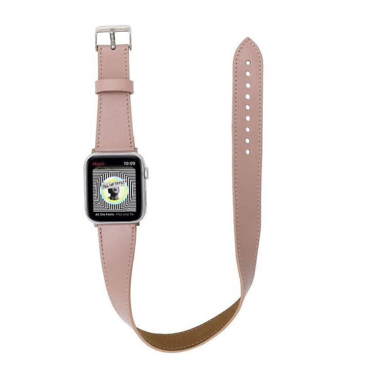 Lancaster Double Tour Classic Apple Watch Leather Straps - Brand My Case