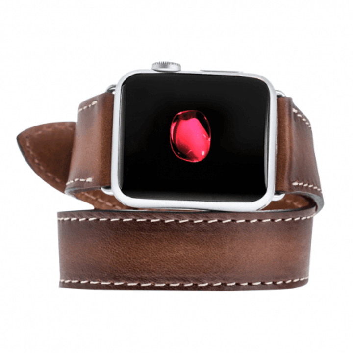 Lancaster Double Tour Classic Apple Watch Leather Straps - Brand My Case