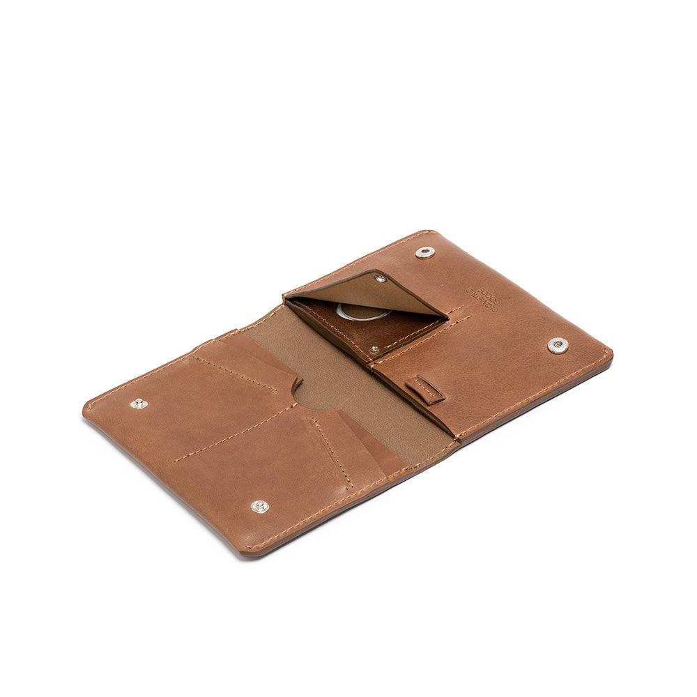 Leather AirTag Travel Wallet - Brand My Case