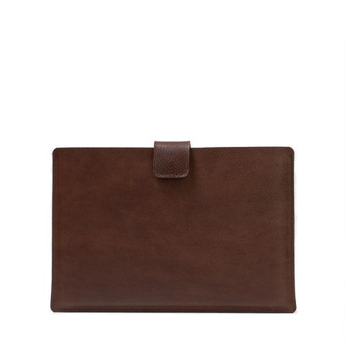 Leather Bag for MacBook with zipper pocket - Brand My Case