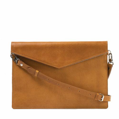Leather Bag with adjustable strap for MacBook - Brand My Case