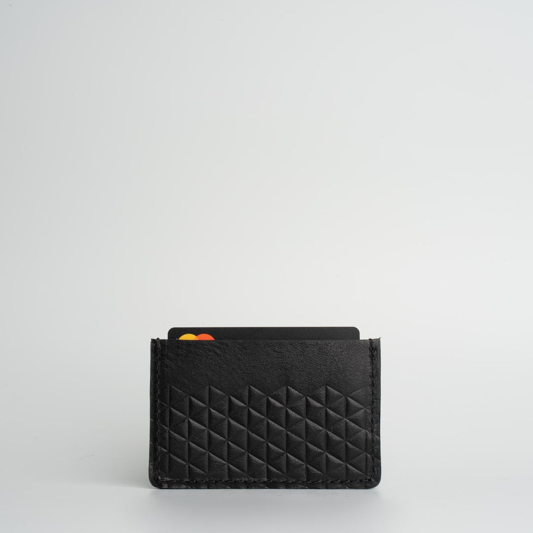 Leather card holder - Geometric Net - Brand My Case
