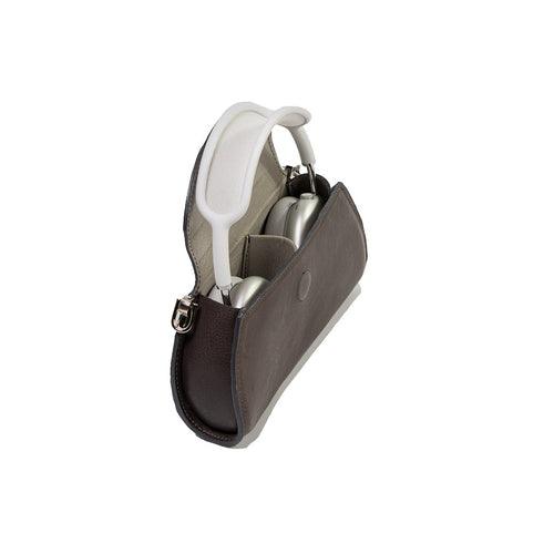 Leather Case-Bag for AirPods Max (Black) - Brand My Case