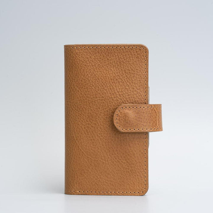 Leather Folio Wallet with MagSafe on magnet closure - SALE - Brand My Case
