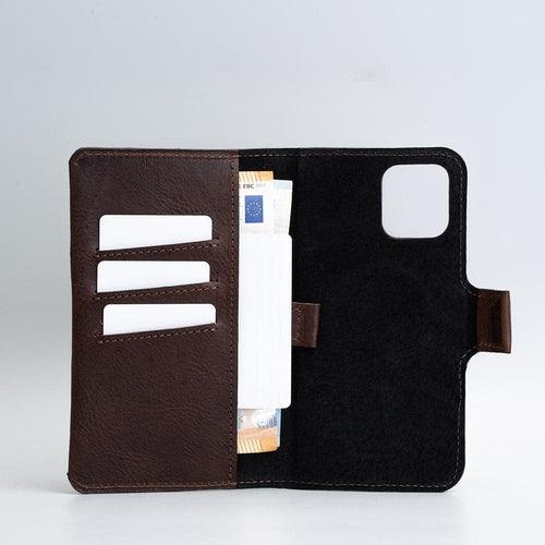 Leather iPhone folio wallet with Magsafe - The Minimalist 2.0 - SALE - Brand My Case