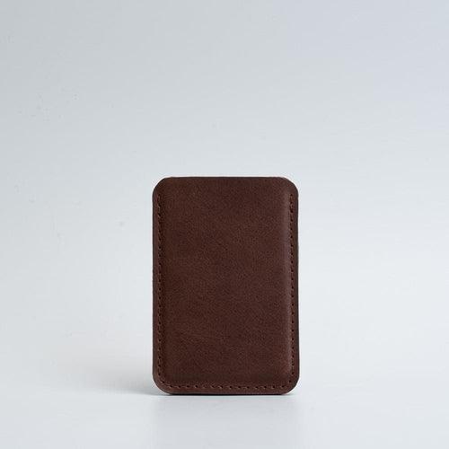 Leather MagSafe wallet - The Minimalist - Brand My Case