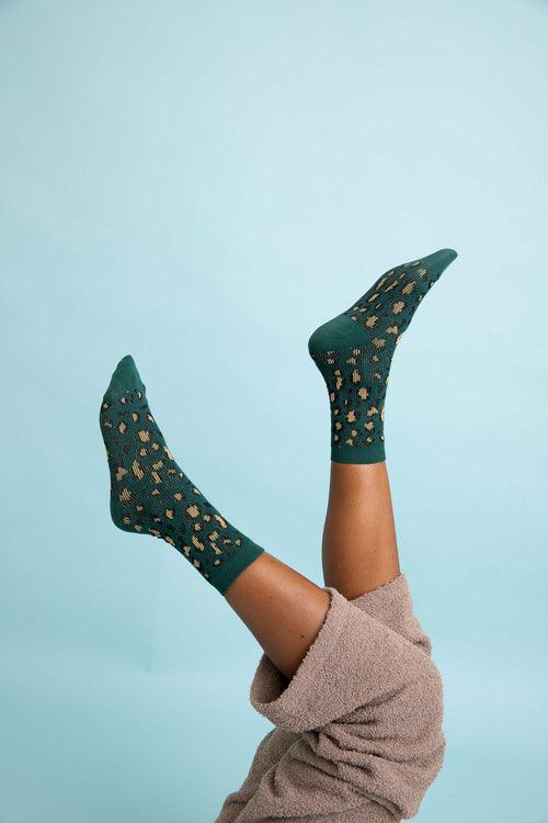 Leopard Knit Socks - Brand My Case