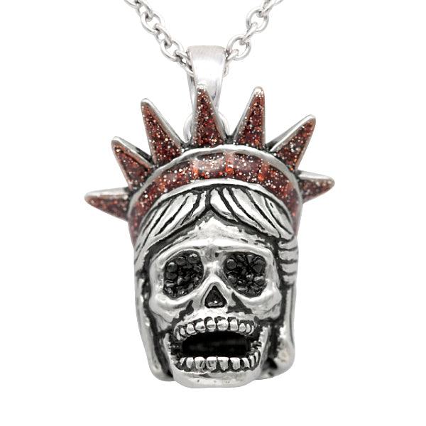 Liberty Skull Necklace - Brand My Case
