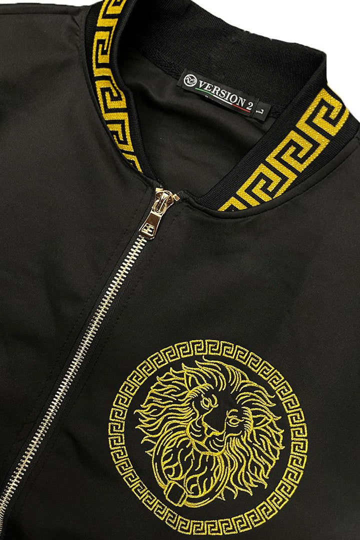 Lion Head Embroidery Status Track Jacket - Brand My Case