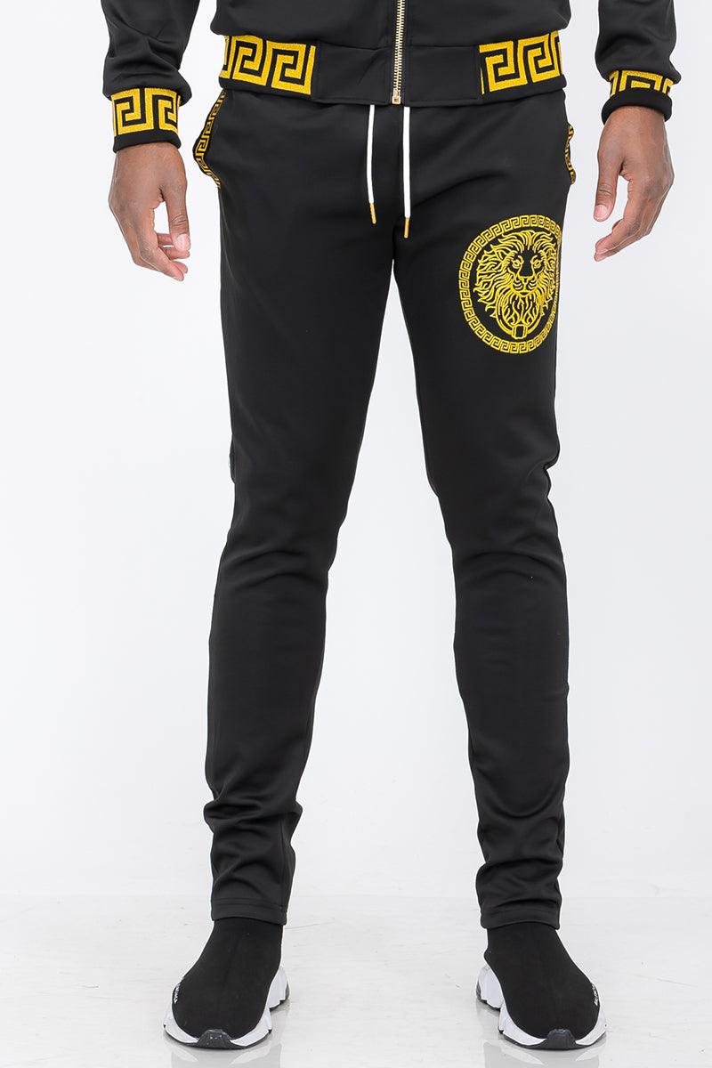 Lion Head Embroidery Status Track Pant - Brand My Case