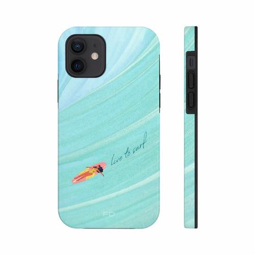 Live to Surf Tough Case for iPhone with Wireless Charging - Brand My Case