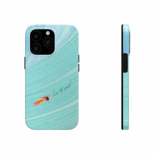 Live to Surf Tough Case for iPhone with Wireless Charging - Brand My Case