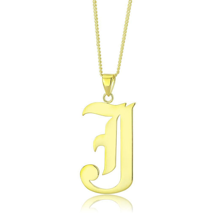 LO230 - Gold Brass Chain Pendant with No Stone - Brand My Case