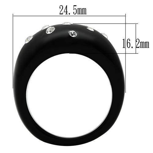 LO2388 - Resin Ring with Synthetic Synthetic Stone in Multi Color - Brand My Case