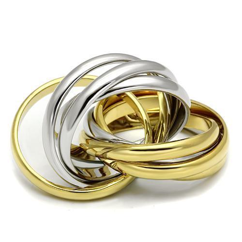 LO2527 - Gold+Rhodium Brass Ring with No Stone - Brand My Case