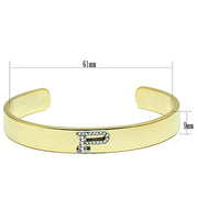 LO2585 - Gold+Rhodium White Metal Bangle with Top Grade Crystal in - Brand My Case