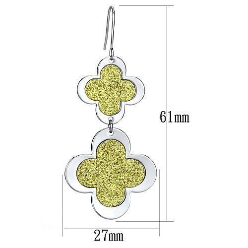 LO2666 - Rhodium Iron Earrings with No Stone - Brand My Case