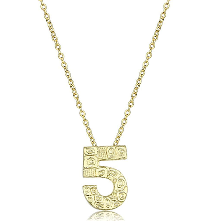 LO3468 - Flash Gold Brass Chain Pendant with Top Grade Crystal in - Brand My Case